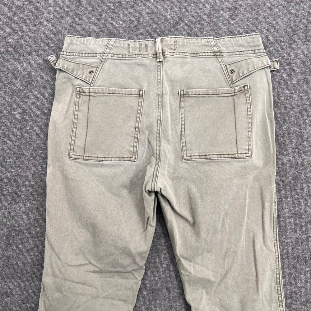Hei Hei Anthropologie Women Sage Green Utility Skinny Cargo Pant Waist Buckle 29 - Picture 7 of 14